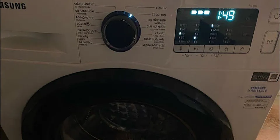 Cách dụng máy giặt