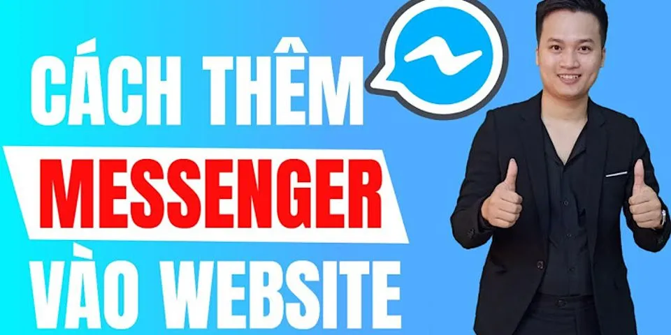 Cách dụng Messenger trên web