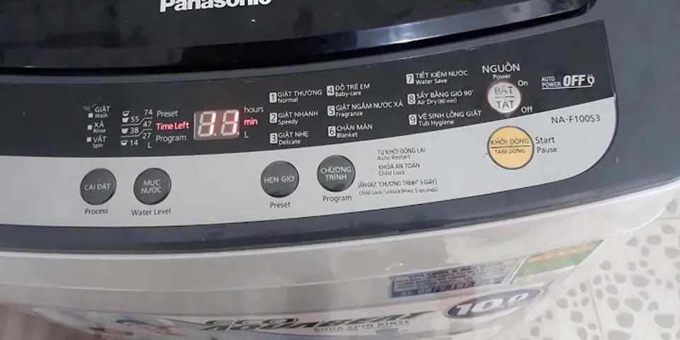 Cách giặt đồ bằng máy giặt Panasonic
