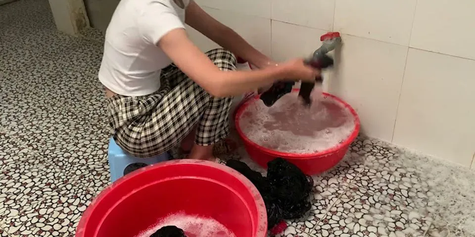 cách giặt đồ bằng tay