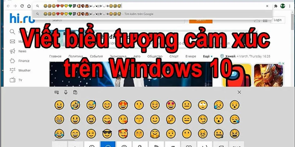 Cách gõ emoji trên máy tính Win 8