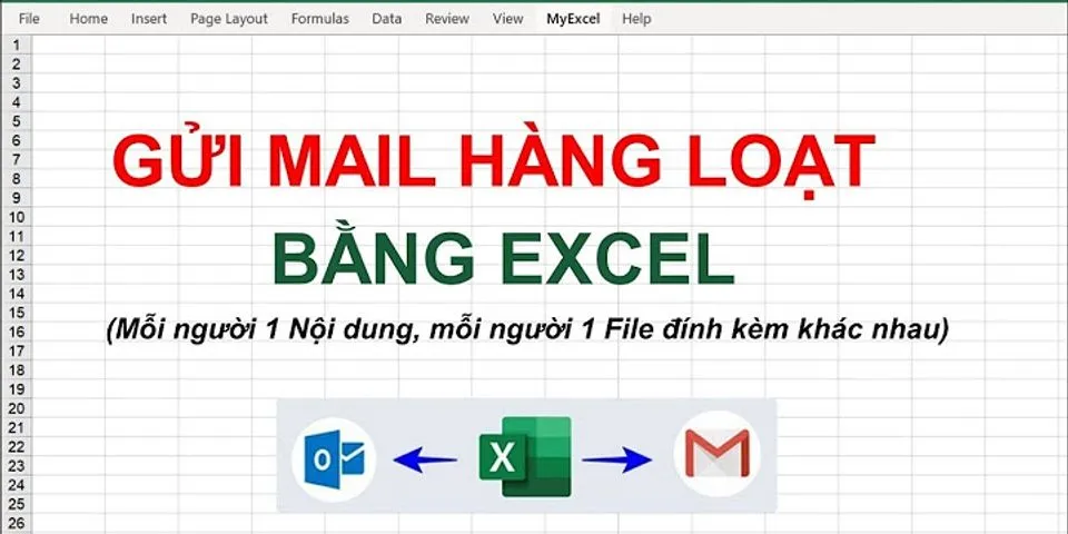 Cách gửi mail 1 sheet trong Excel