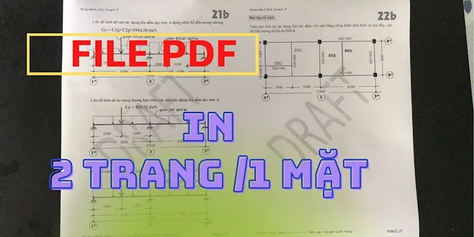 Cách in khổ A5 trên giấy A4 trong PDF