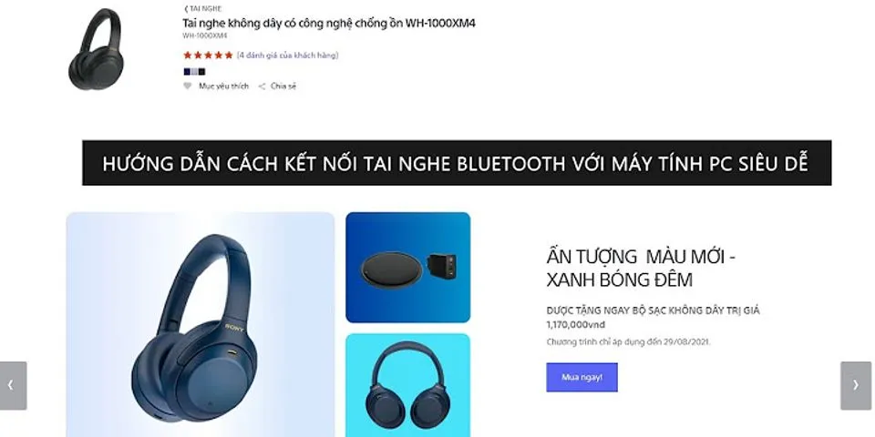 Cách kết nối tai nghe Bluetooth Sony với Macbook