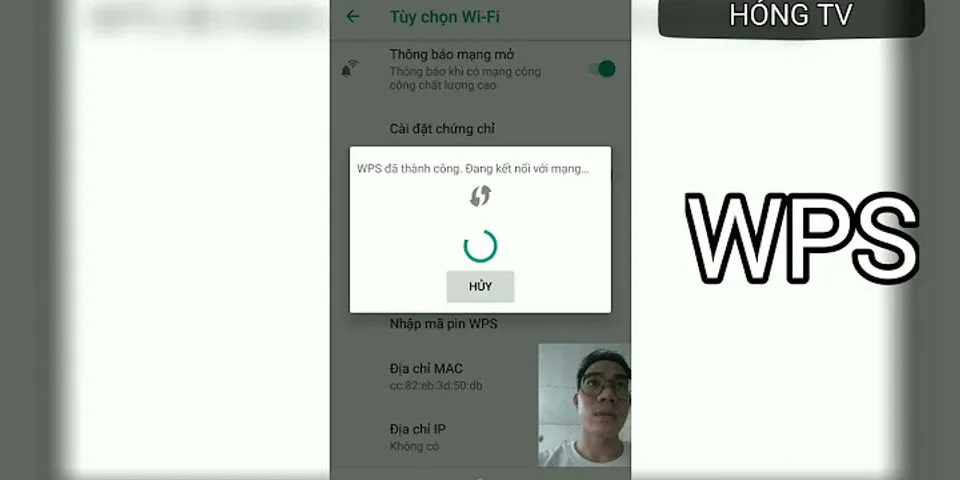 Cách kết nối wifi bằng WPS cho Xiaomi