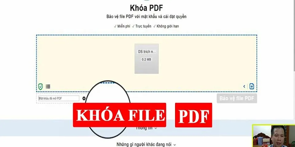 Cách khóa file PDF trên Macbook