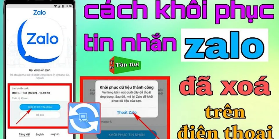 Cách khôi phục tin nhắn Zalo đã xóa từ lâu