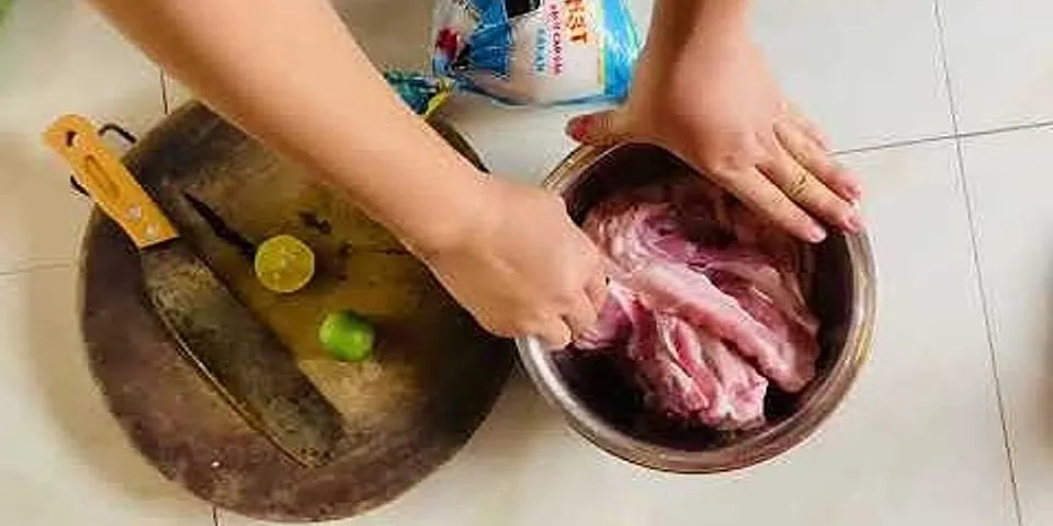 Cách khử mùi thịt thối
