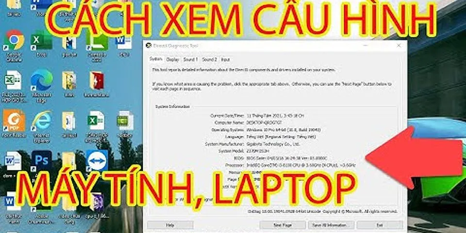 Cách kiểm tra cấu hình laptop Dell