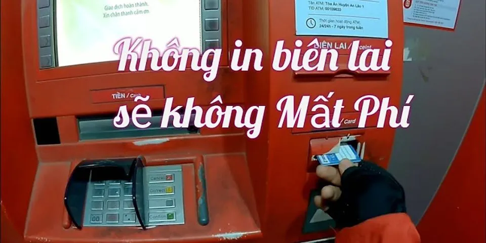 Cách kiểm tra số dư trên cây ATM