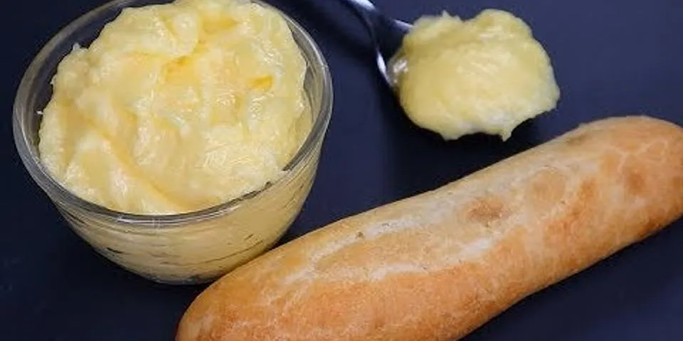 Cách làm bơ sữa chấm bánh mì