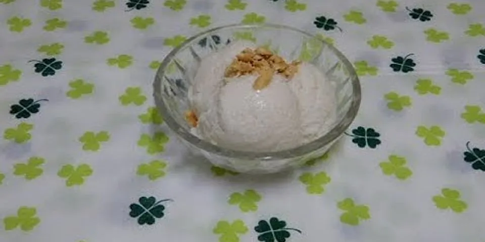 Cách làm kem dừa từ nước dừa