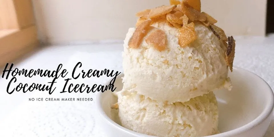 Cách làm kem với topping cream