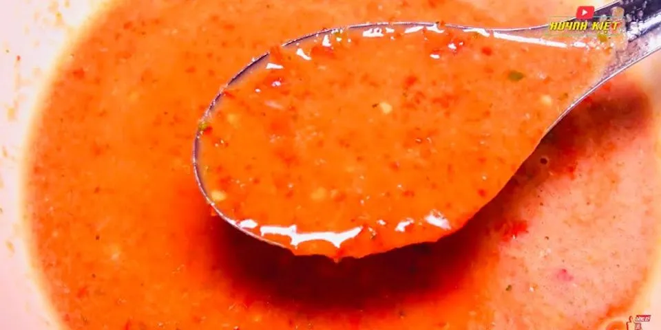 Cách làm nước chấm hải sản ớt xanh