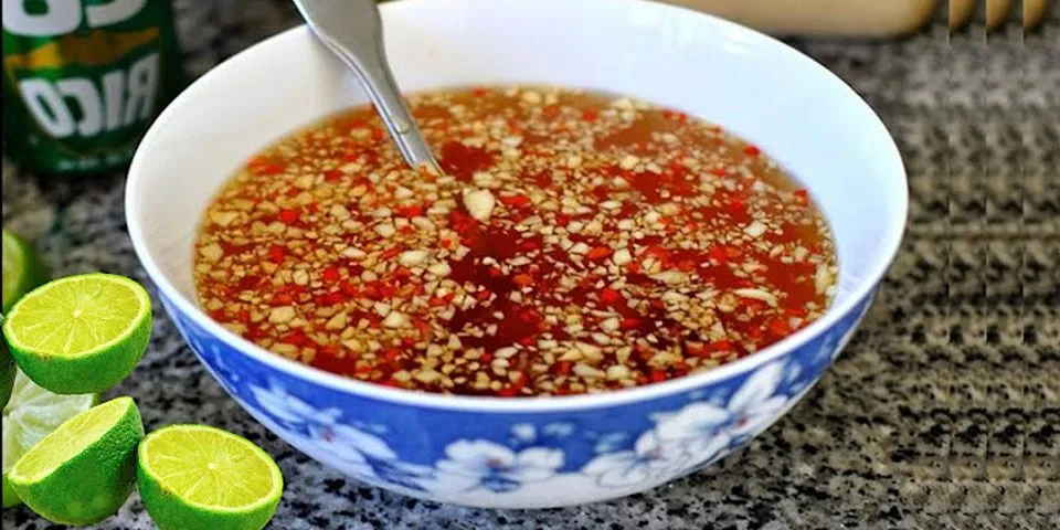 Cách làm nước mắm tỏi ớt chấm thịt luộc