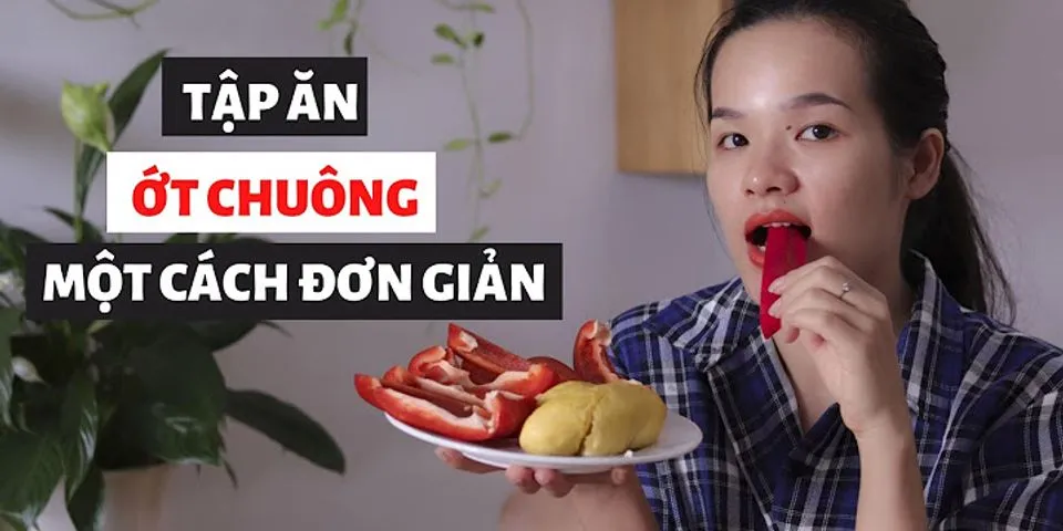 Cách làm ớt chuông ăn sống