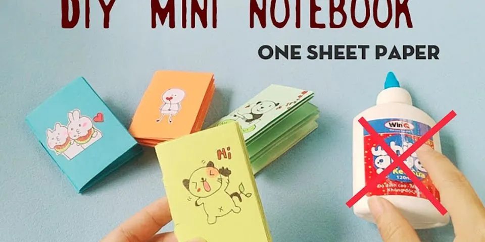 Cách làm sổ tay mini bằng một tờ giấy