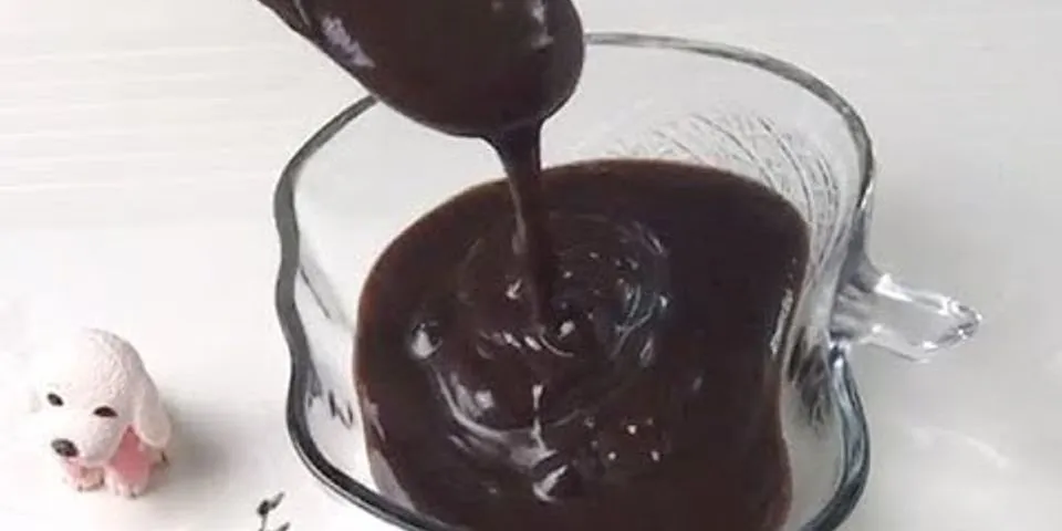 Cách làm socola sệt