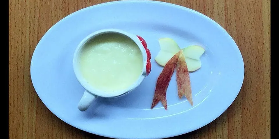 Cách làm sữa chua táo cho bé