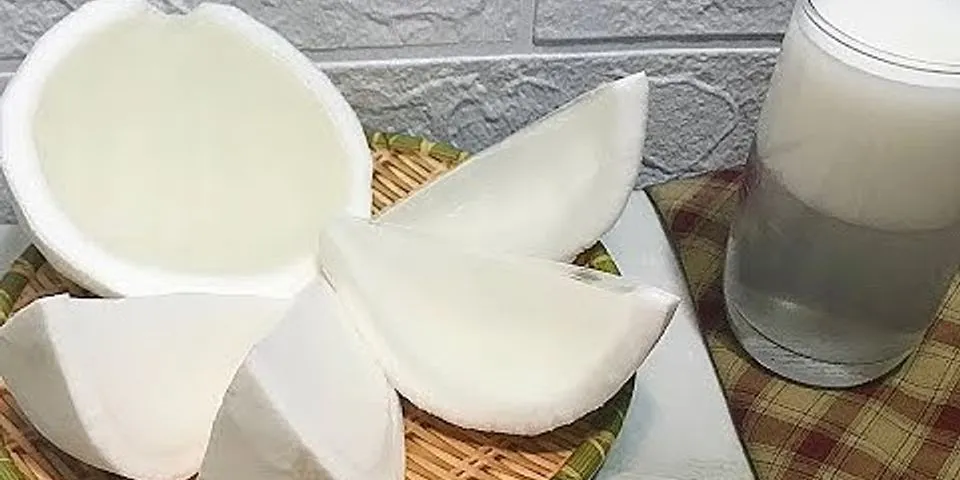 Cách làm thạch dừa bằng nước cốt dừa