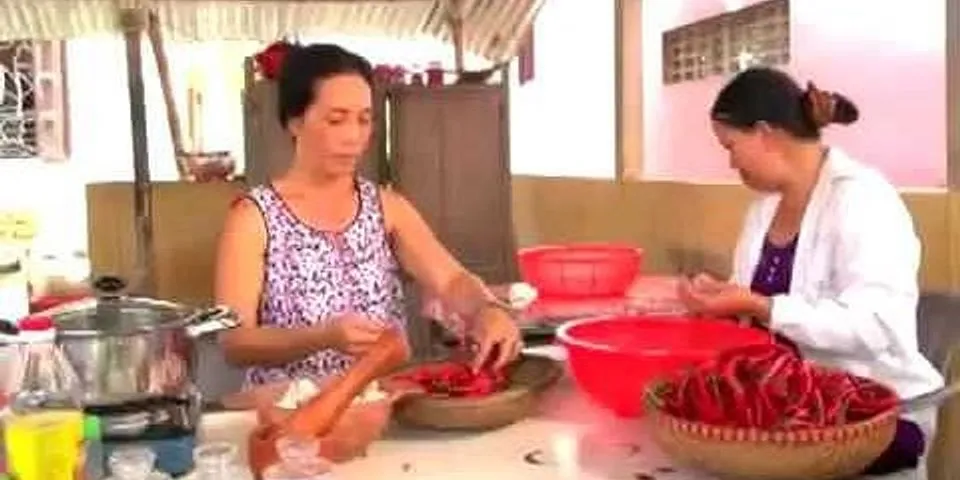 Cách làm tương ớt Quảng Nam