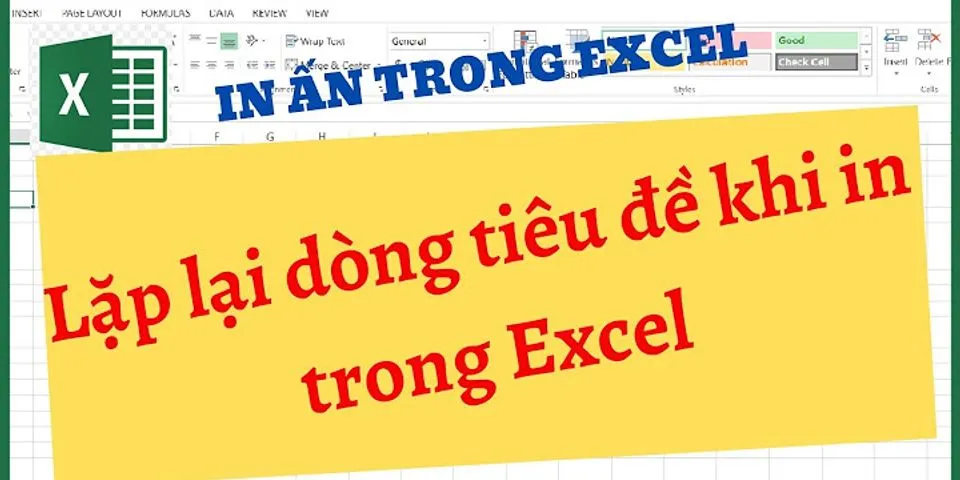 Cách lặp lại chữ trong Excel