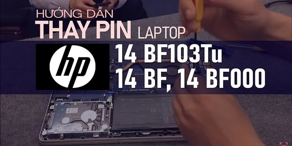 Cách lắp pin laptop HP