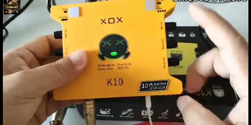 Cách lắp Sound Card K10