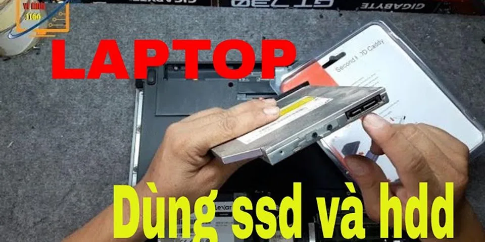 Cách lắp SSD cho laptop