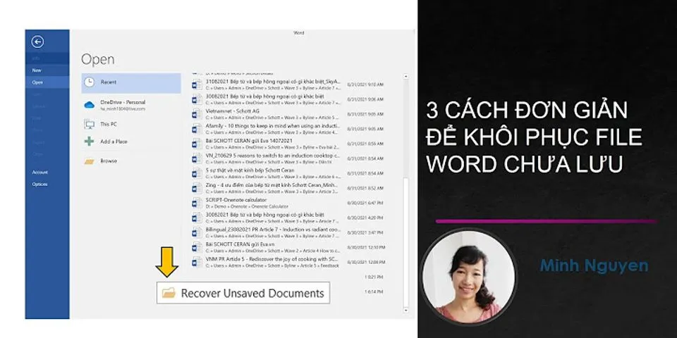 Cách lấy lại file Word chưa lưu trên MacBook