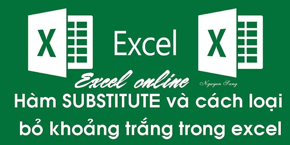 Cách loại bỏ chữ trong Excel