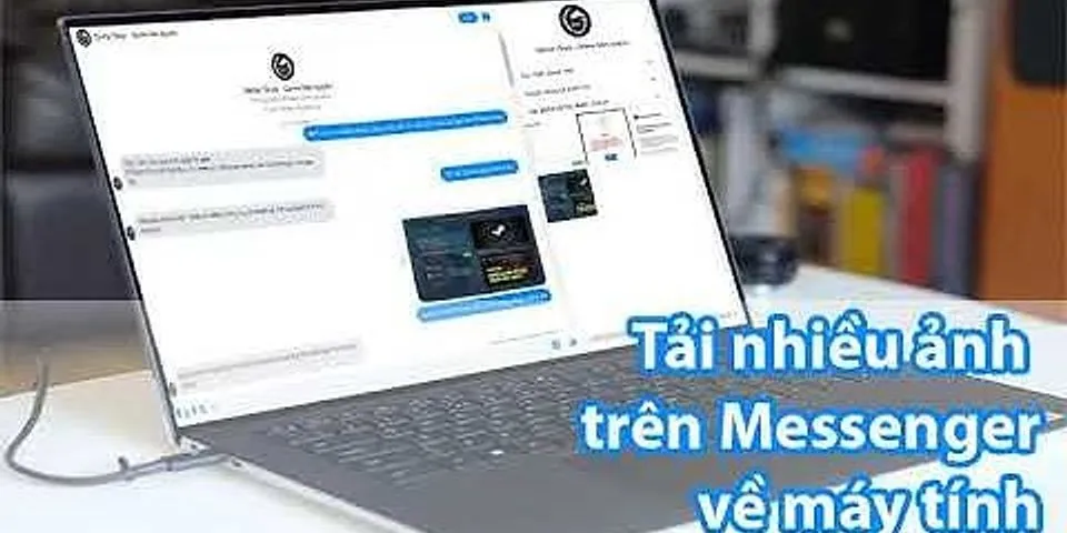 Cách lưu ảnh từ Messenger về macbook