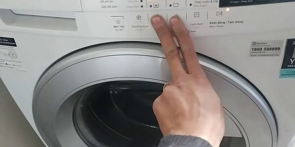 Cách mở khóa máy giặt Electrolux cửa ngang