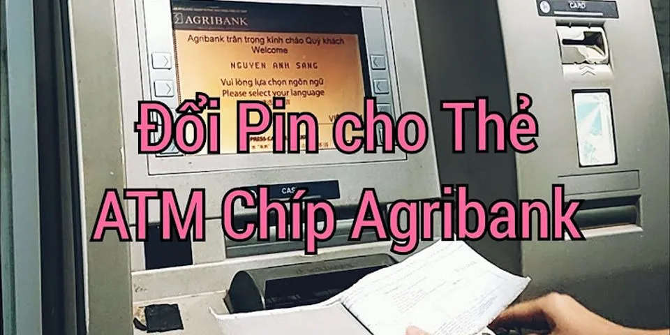 Cách mở mã pin the ATM Agribank