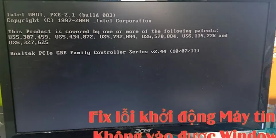 Cách mở máy tính khi bị lỗi