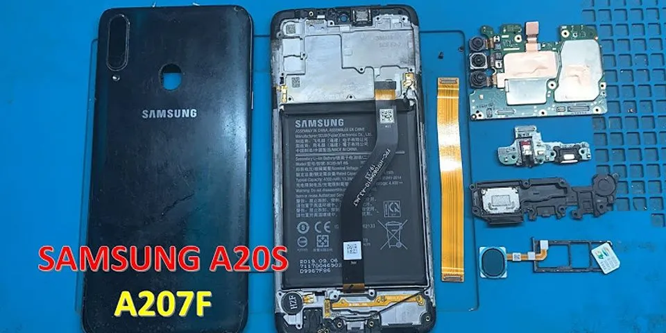 Cách mở nắp điện thoại Samsung a20s