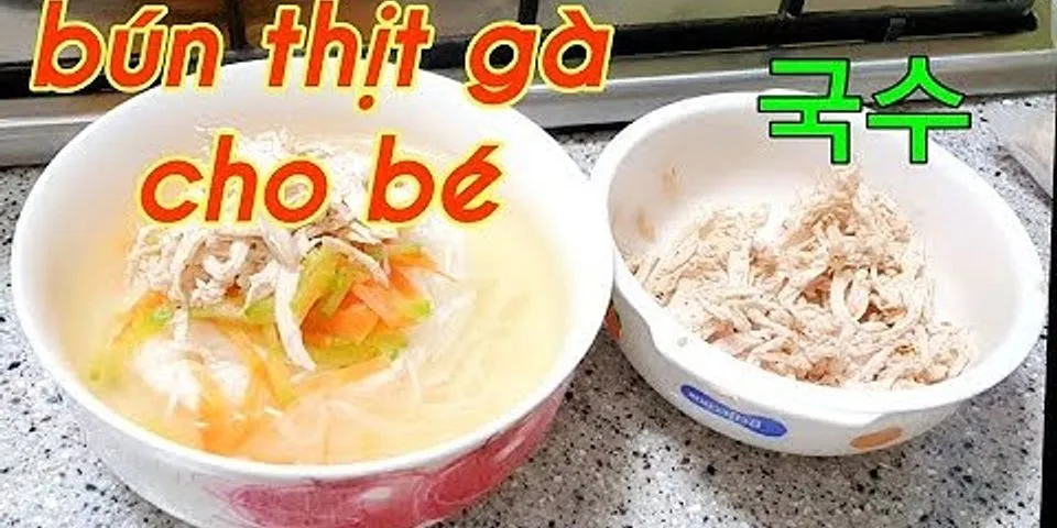 Cách nấu bún gạo Nhật cho bé