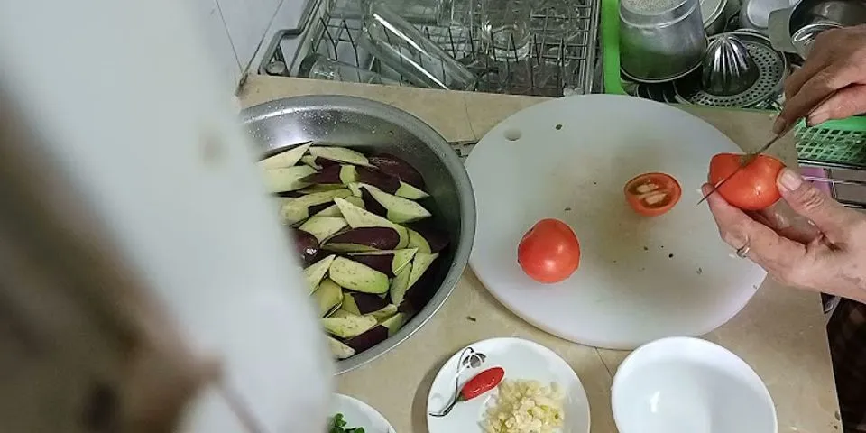 Cách nấu canh cà tím la lốt