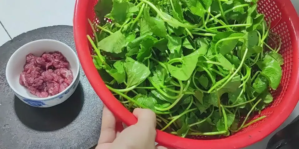 Cách nấu canh rau má đơn giản
