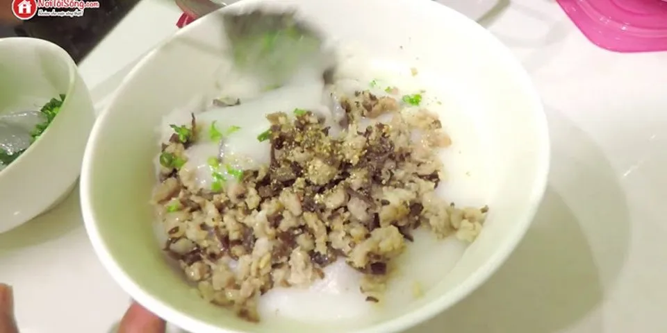 Cách nấu cháo bột gạo