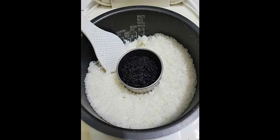 Cách nấu gạo lứt đen Điện Biên