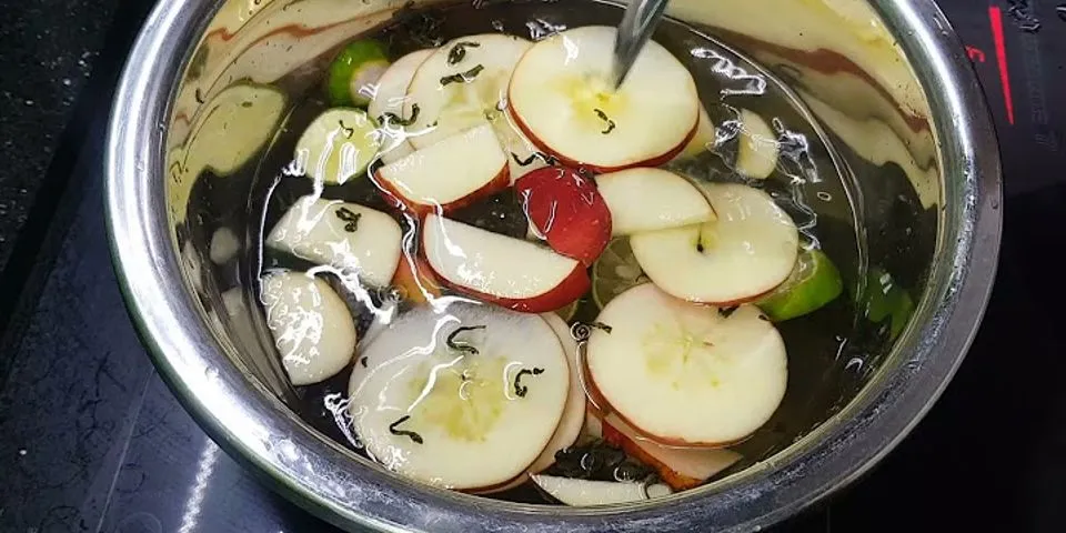 Cách nấu nước táo giảm cân