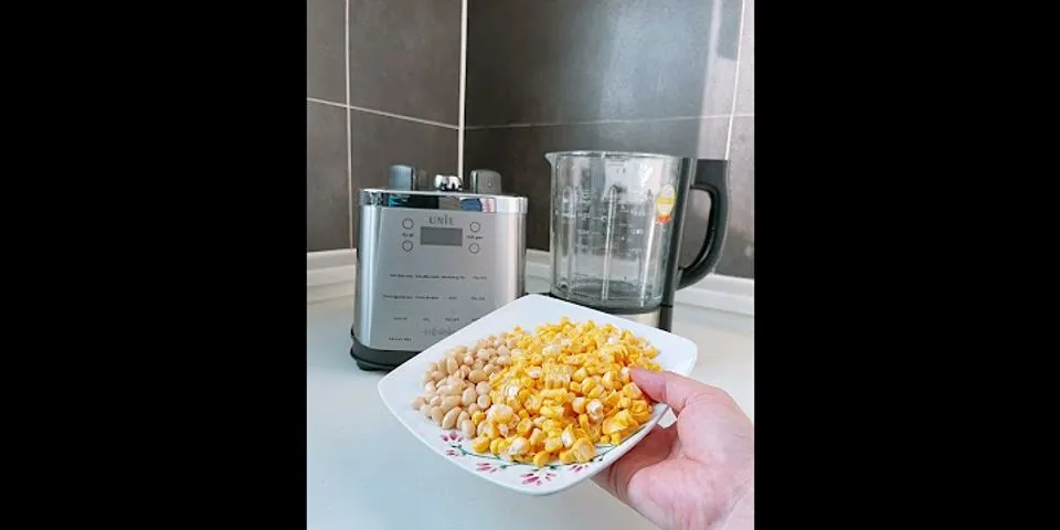 Cách nấu sữa đậu nành bằng máy UNIE