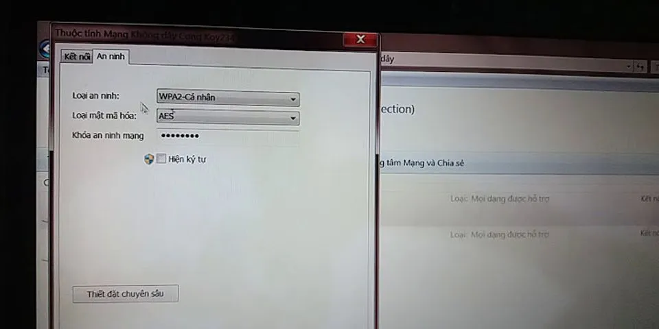 Cách nhập lại pass wifi trên máy tính