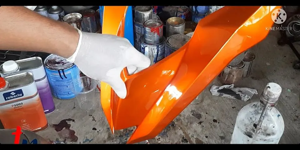 Cách pha sơn màu cam