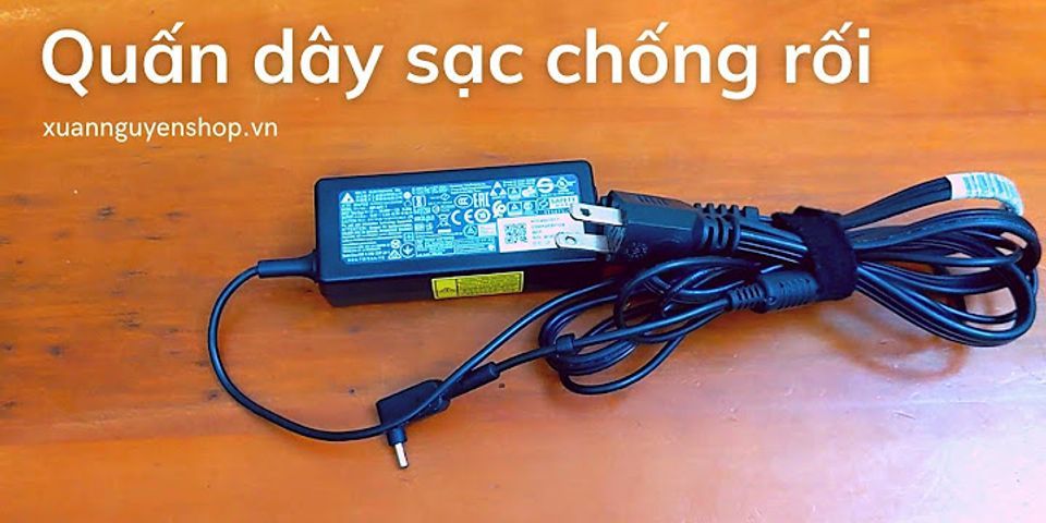 Cách quấn dây sạc laptop hp