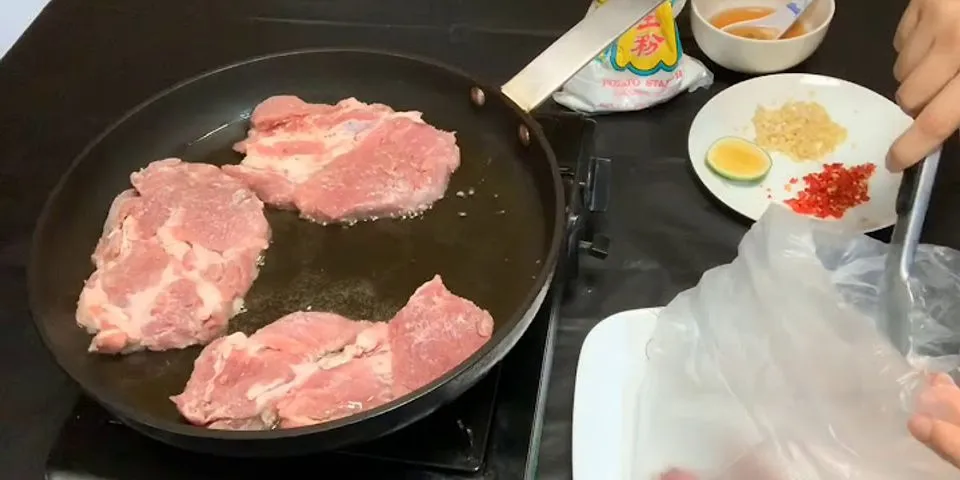 Cách rán thịt lợn nạc ngon
