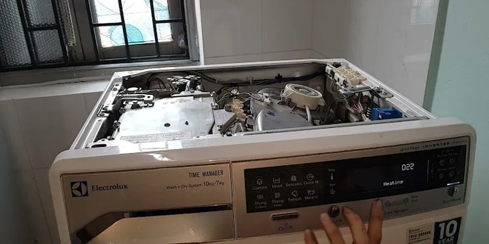 Cách reset máy giặt Electrolux eww14012