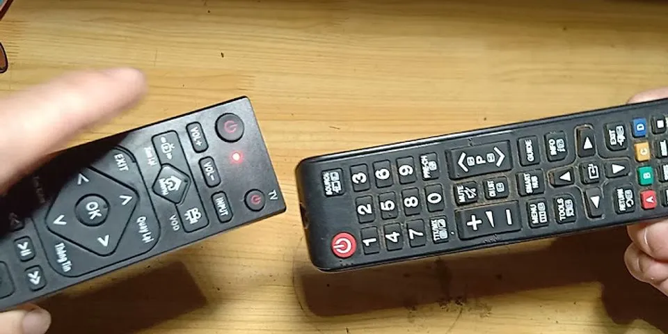 Cách sao chép remote tivi