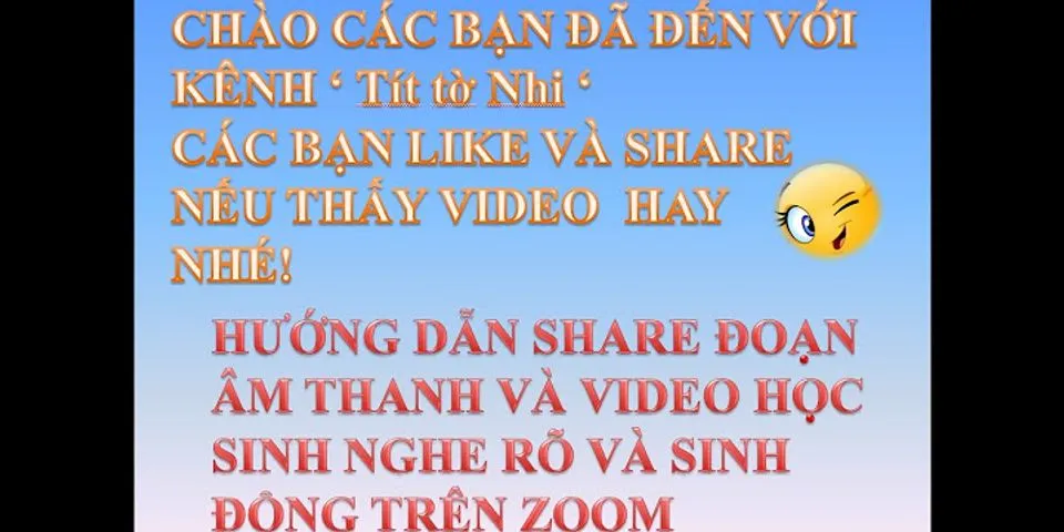 Cách share âm thanh video trên Zoom